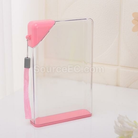 Customization A5 paper plastic square water bottle Promotional Products