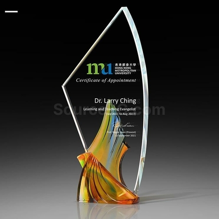 Customization Glazed Cloud Glass Crystal Trophy Promotional Products