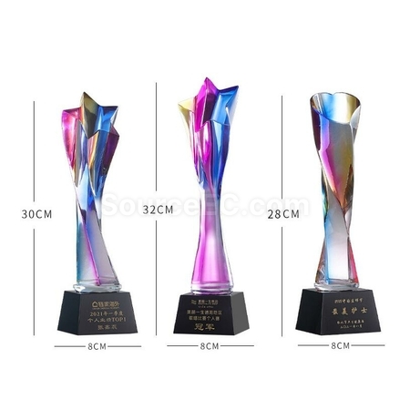 Customization Symphony Crystal Trophy Promotional Products