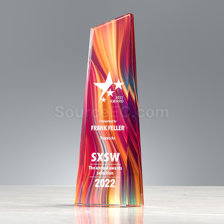 Customization  Symphony Crystal Trophy Promotional Products