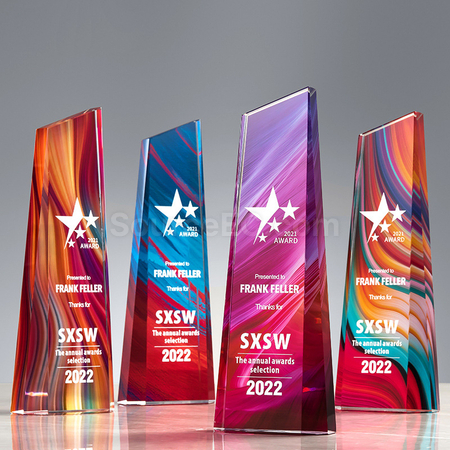 Customization  Symphony Crystal Trophy Promotional Products
