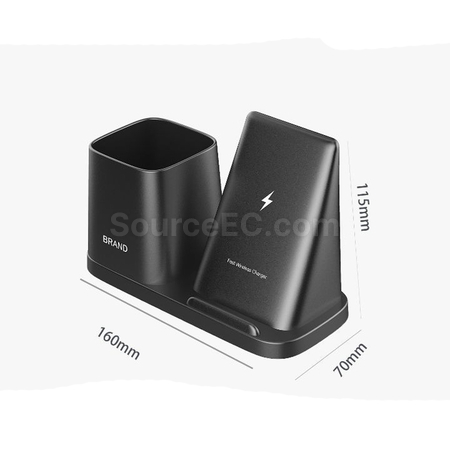 Customization Pen Holder With Wireless Charger Promotional Products