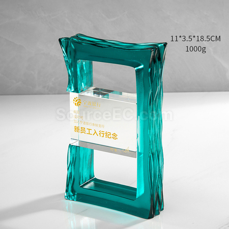 Customization Colored Glaze Crystal Trophy Promotional Products