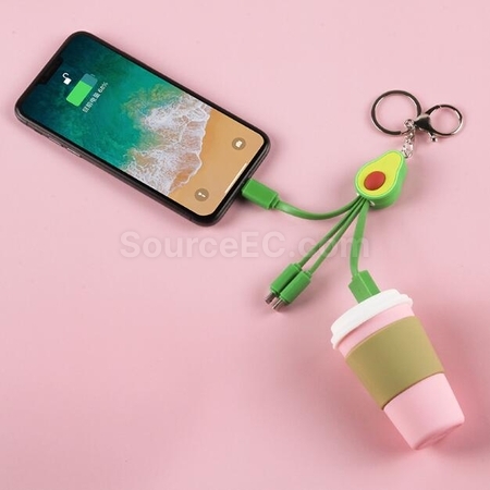 Customization Avocado Mobile Phone Data Cable Promotional Products
