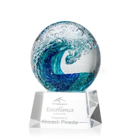 Customization Heart Of the Ocean Crystal Trophy Promotional Products