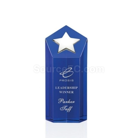 Customization Metal Star Crystal Trophy Promotional Products