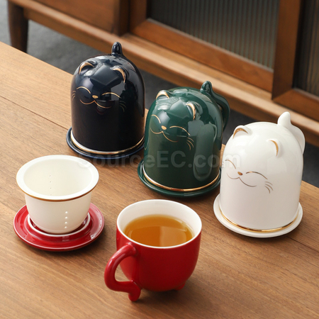 Customization Zhaocai Cat Tea Cup Promotional Products