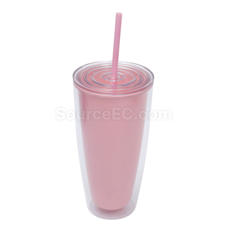 Customization Double-layer Straw Cup Promotional Products