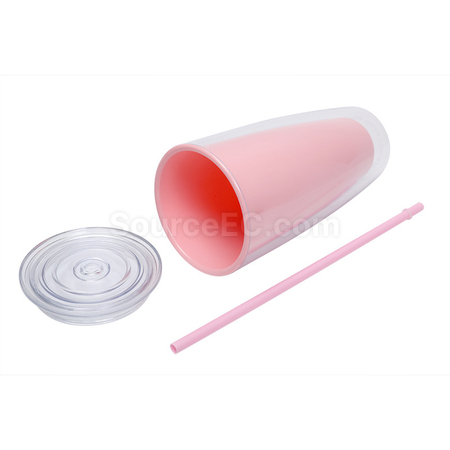 Customization Double-layer Straw Cup Promotional Products