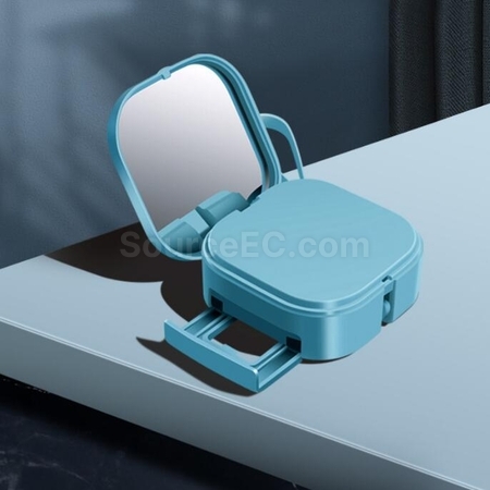 Customization Makeup Mirror Mobile Phone Holder Multifunctional 3-in-1 Charging Cable Promotional Products