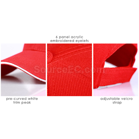 Customization Eumo 6 Panel Heavy Acrylic Sandwich Cap Promotional Products
