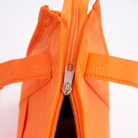 Customization Non Woven Cooler Bag with Top Zip Closure Promotional Products