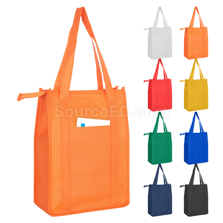 Customization Non Woven Cooler Bag with Top Zip Closure Promotional Products