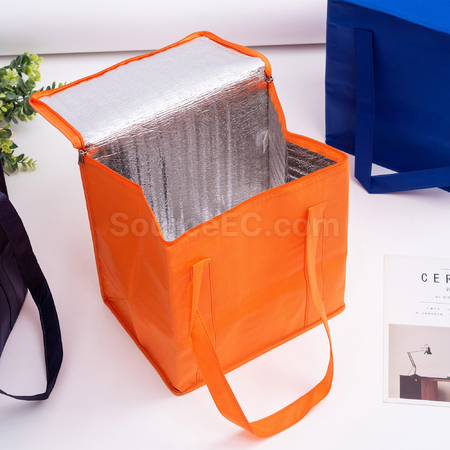 Customization Non Woven Cooler Bag with Zipped Lid Promotional Products
