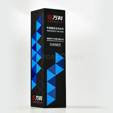 Customization UV Black Crystal Trophy Promotional Products