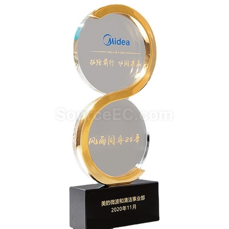 Customization Metal geometric crystal trophy Promotional Products
