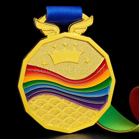 Customization Rainbow Metal Medal Promotional Products
