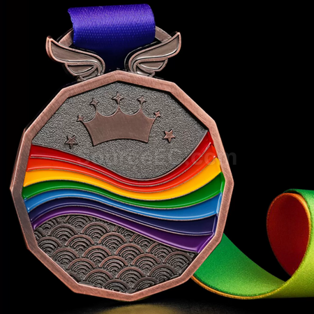 Customization Rainbow Metal Medal Promotional Products