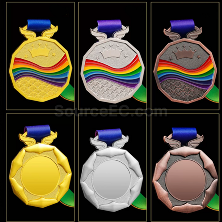 Customization Rainbow Metal Medal Promotional Products