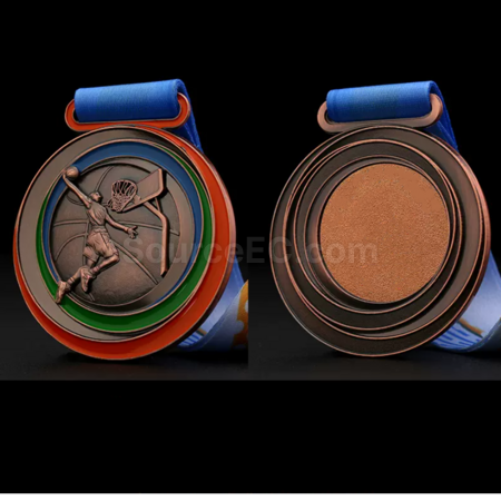 Customization Basketball Metal Medal Promotional Products