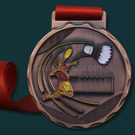 Customization Badminton Metal Medal Promotional Products
