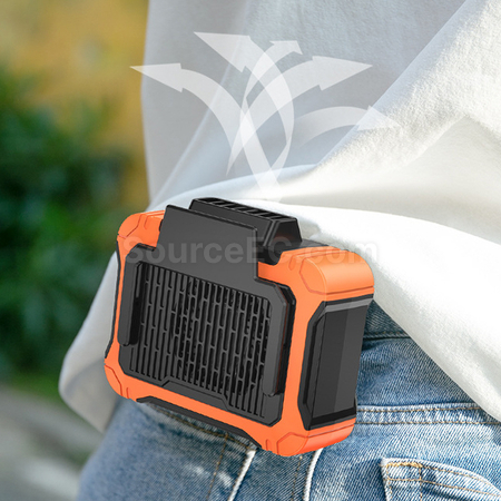Customization Solar Energy Portable Waist Fan Promotional Products