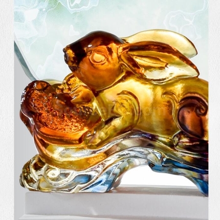 Customization Liuli Ruyi Rabbit Commemorative Trophy Promotional Products