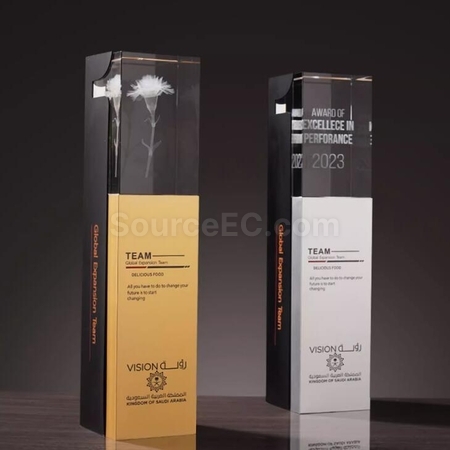 Customization Eye-Catching Metal Crystal Trophy Promotional Products