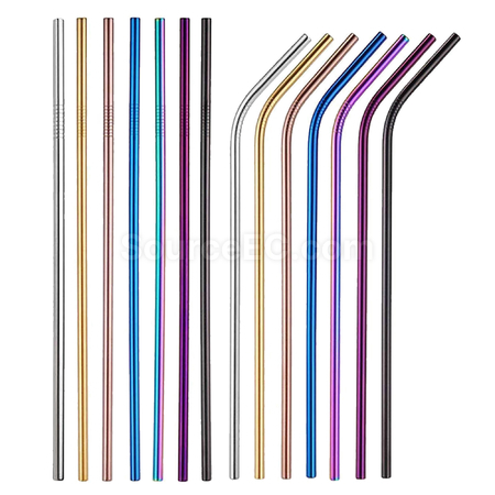 Customization Stainless Steel Straw 6MM x 215MM Promotional Products