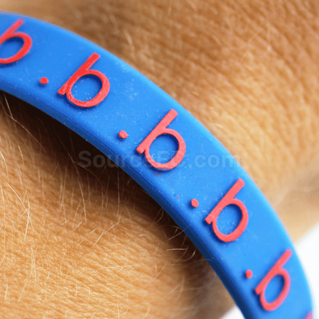 Customization Toaks Silicone Wrist Band Embossed Promotional Products