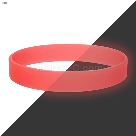 Customization Neon Glow Silicone Wrist Band Promotional Products