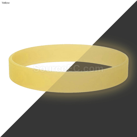 Customization Neon Glow Silicone Wrist Band Promotional Products