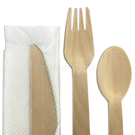 Customization 3pcs Wooden Cutlery Set Promotional Products