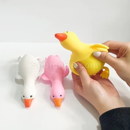 Customization Big White Goose Stress Relief Toy Promotional Products
