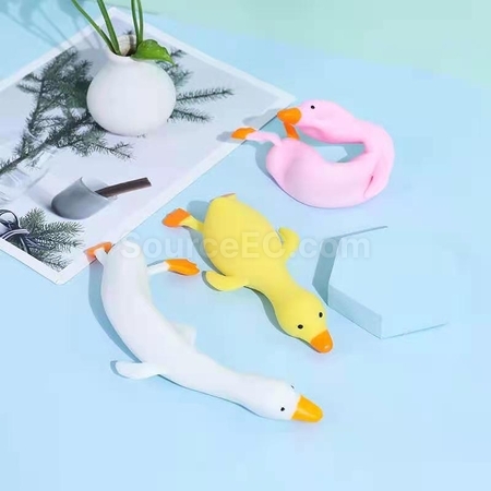 Customization Big White Goose Stress Relief Toy Promotional Products