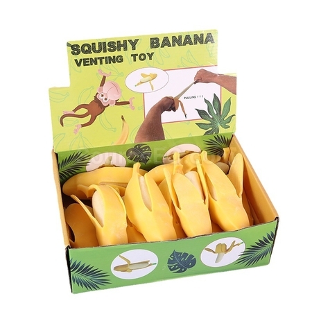 Customization Simulated Peeling Banana Stress Relief Toy Promotional Products