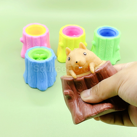 Customization Stump Squirrel Stress Relief Toy Promotional Products