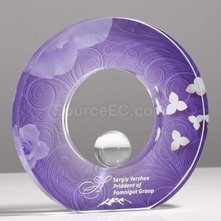 Customization Pioneering And Enterprising Crystal Commemorative Trophy Promotional Products