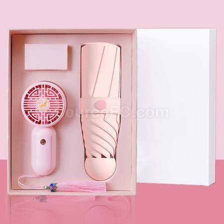 Customization Umbrella And Fan Gift Set Promotional Products