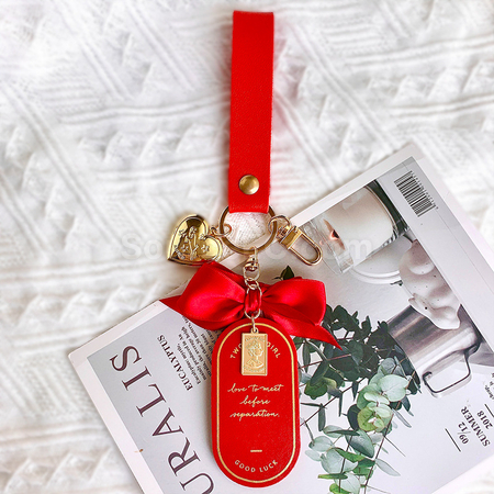 Customization Leather Keychain Bookmark Promotional Products