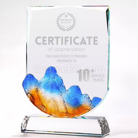 Customization Colorful Glass Crystal Stand Promotional Products