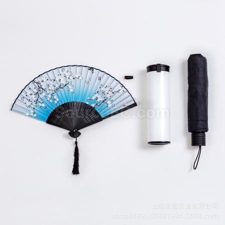 Customization Insulating Cup+Advertising Fan+Umbrella Set Promotional Products