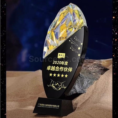 Customization Colorful Color Changing Crystal Trophy Promotional Products