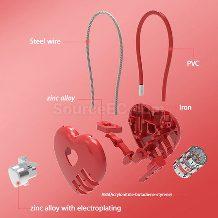 Customization Heart Password Lock Promotional Products