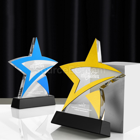 Customization Pentagram Crystal Award Holder Promotional Products