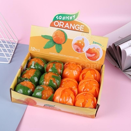 Customization Fun Orange Stress Relief Toy Promotional Products