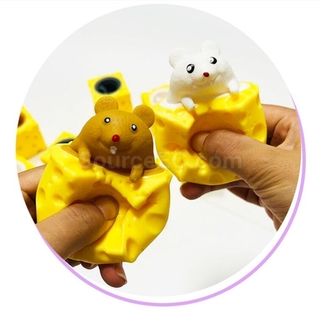 Customization Mouse Cheese Stress Relief Toy Promotional Products