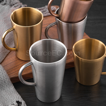 Customization Double Wall Stainless Steel Coffee Cup Promotional Products
