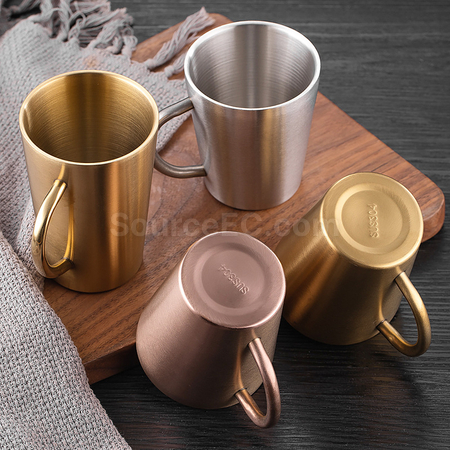 Customization Double Wall Stainless Steel Coffee Cup Promotional Products