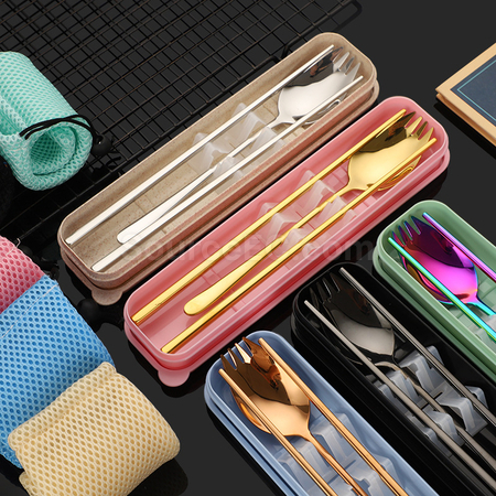 Customization 2-In-1 Spoon, Fork And Chopsticks Tableware Promotional Products